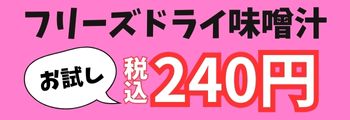 フリーズドライ味噌汁